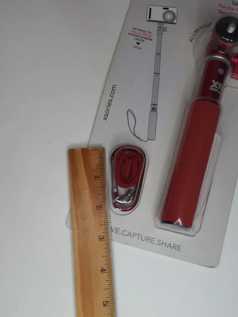 U-Shot Red Telescopic Camera Monopod NWT